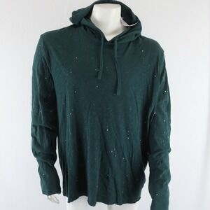 ATM Anthony Thomas Melillo Distressed‎ Hoodie Mens XXL 2XL Green Retail $195
